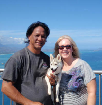 Alicia Adams with Jonathan Shim in Hawaii